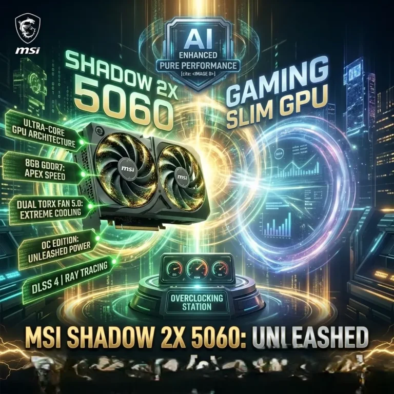 مراجعة MSI GeForce RTX 5060 Shadow 2X OC | وحش الـ 1080 الجديد