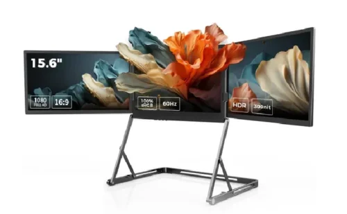 مراجعة شاشة V2COM Q1 Quad-Screen | الحل النهائي لتعدد الشاشات 2026